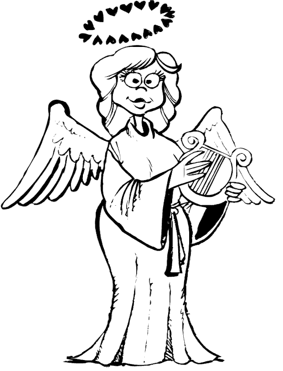 Раскраска: ангел (Персонажи) #86397 - Бесплатные раскраски для печати