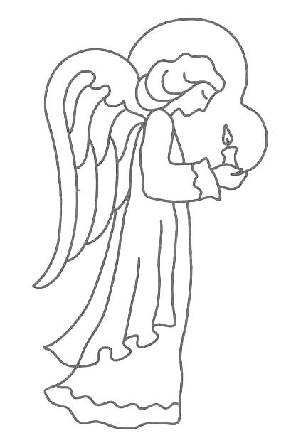 Раскраска: ангел (Персонажи) #86420 - Бесплатные раскраски для печати