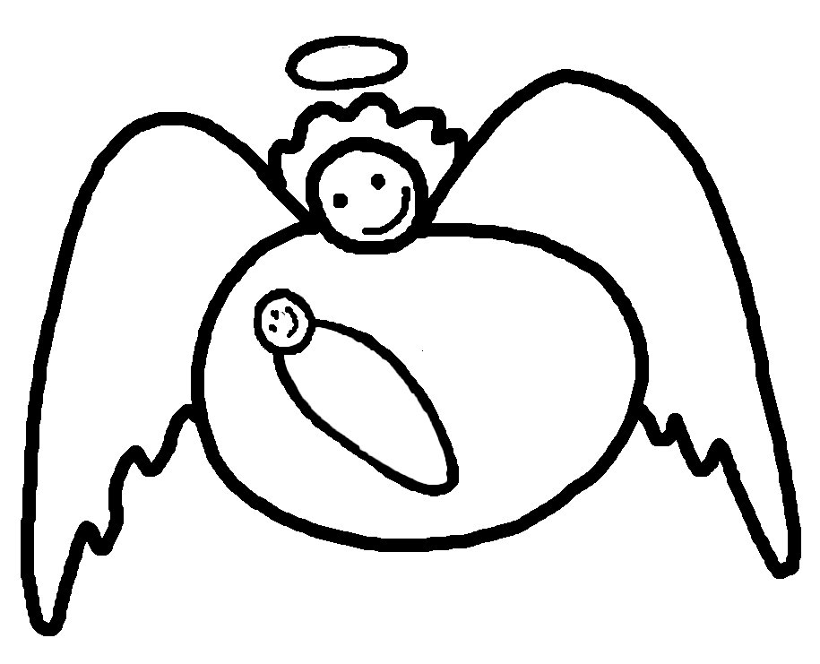Раскраска: ангел (Персонажи) #86484 - Бесплатные раскраски для печати