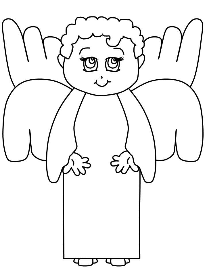 Раскраска: ангел (Персонажи) #86513 - Бесплатные раскраски для печати