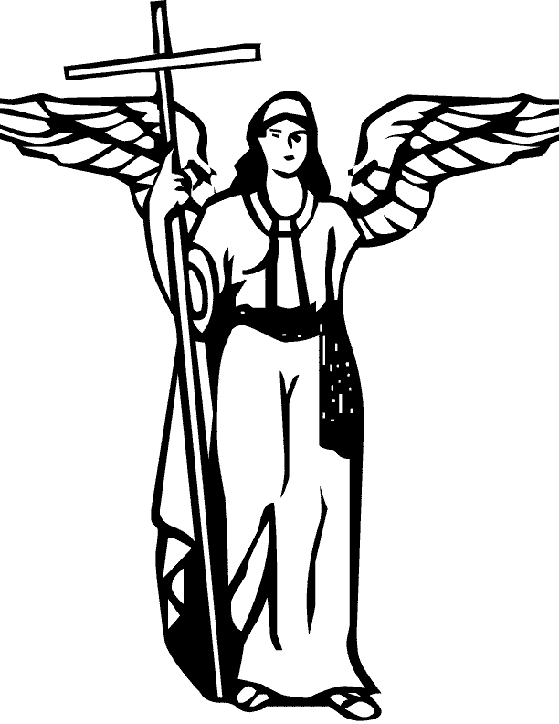 Раскраска: ангел (Персонажи) #86561 - Бесплатные раскраски для печати