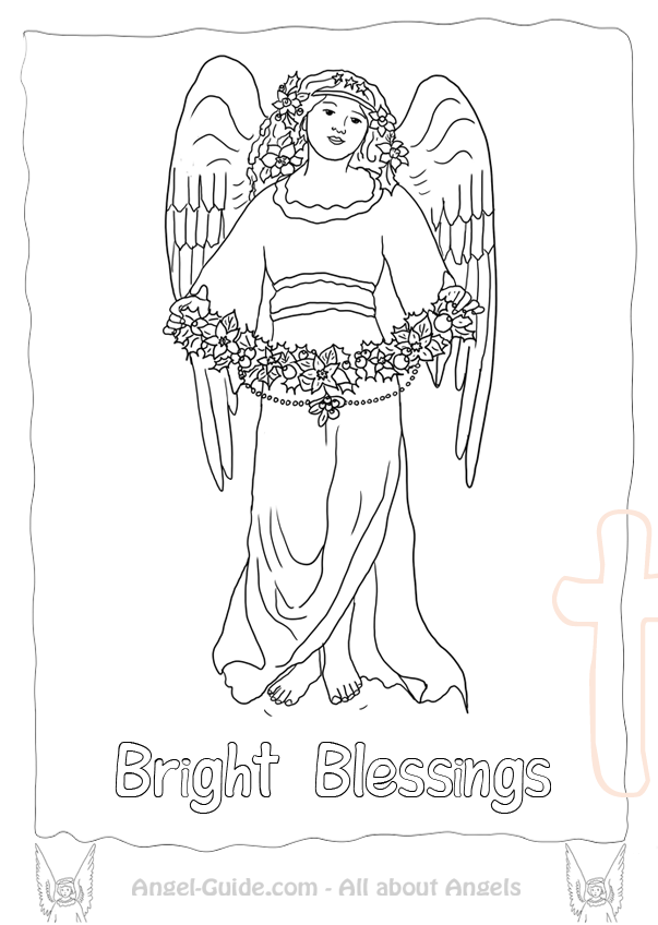 Раскраска: ангел (Персонажи) #86570 - Бесплатные раскраски для печати