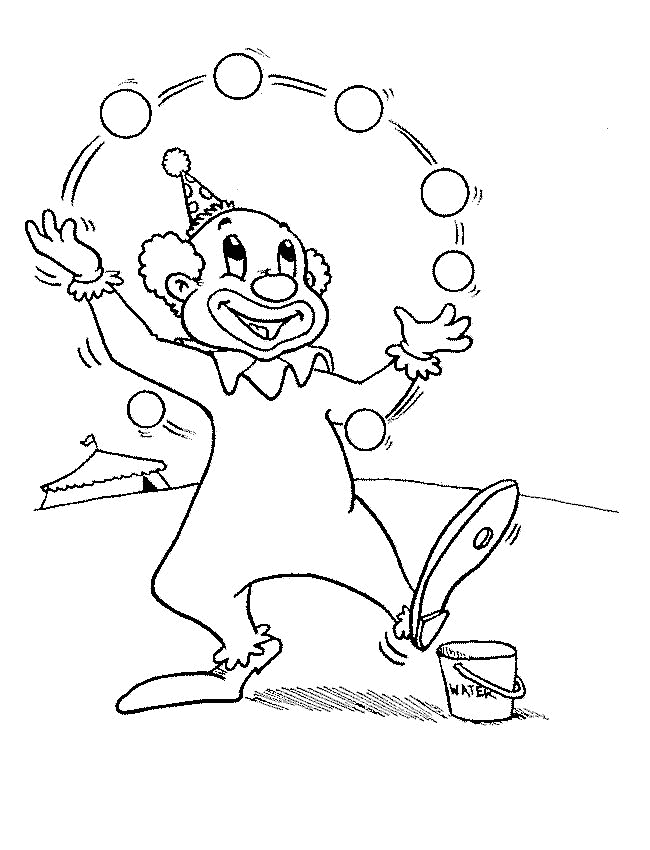 Раскраска: клоун (Персонажи) #90975 - Бесплатные раскраски для печати