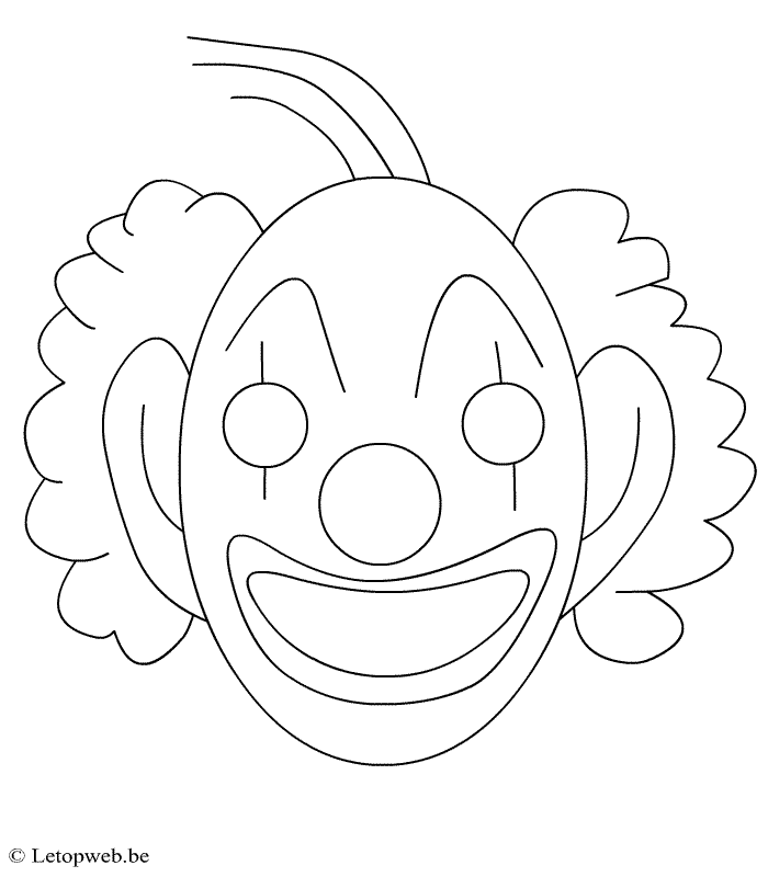 Раскраска: клоун (Персонажи) #91059 - Бесплатные раскраски для печати