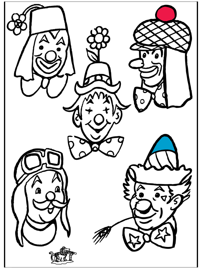 Раскраска: клоун (Персонажи) #91099 - Бесплатные раскраски для печати