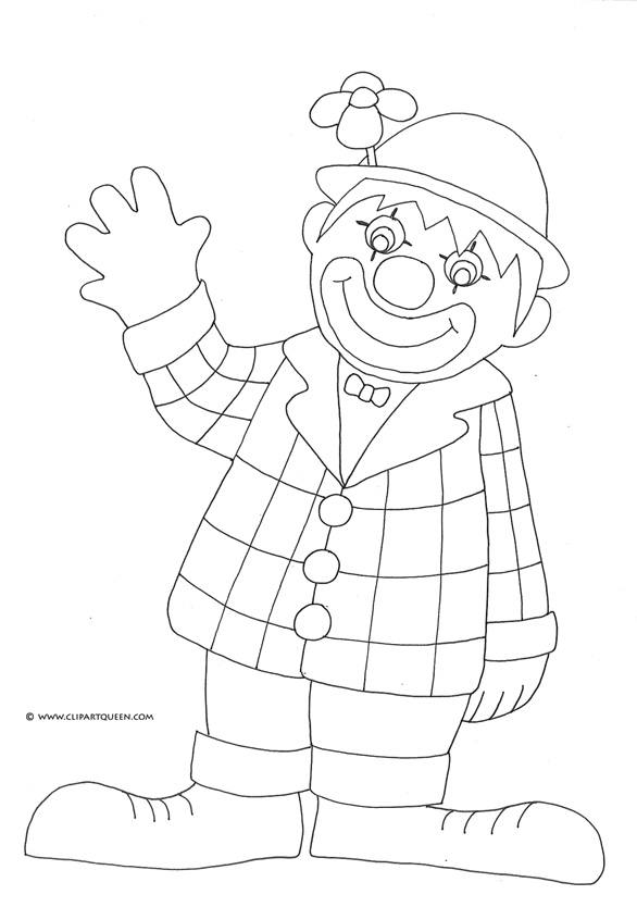 Раскраска: клоун (Персонажи) #91166 - Бесплатные раскраски для печати
