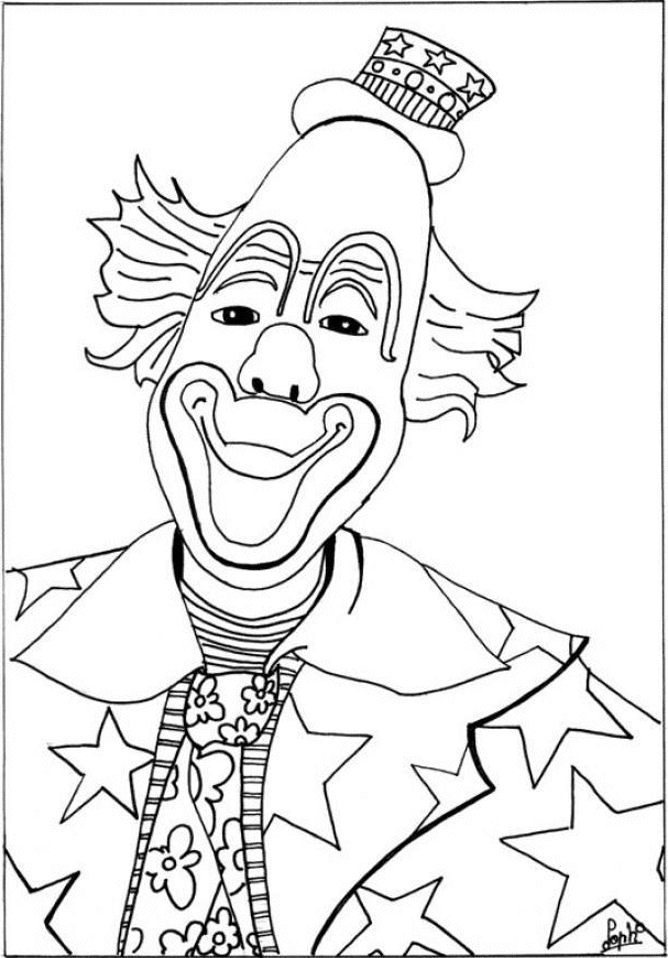 Раскраска: клоун (Персонажи) #91178 - Бесплатные раскраски для печати