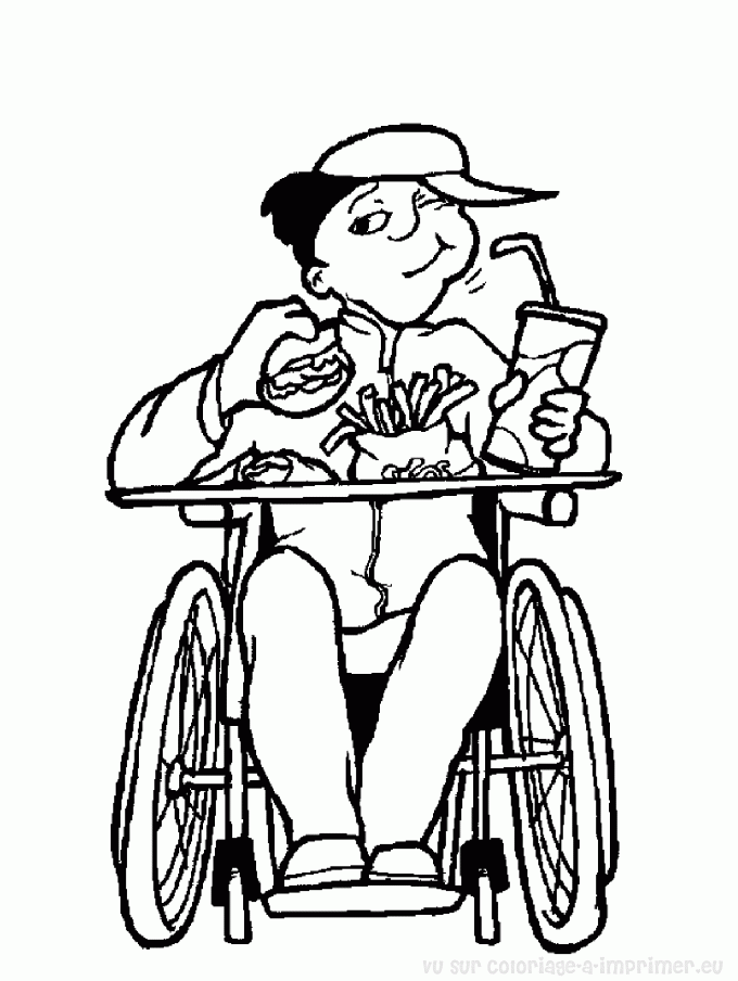 Раскраска: инвалид (Персонажи) #98441 - Бесплатные раскраски для печати