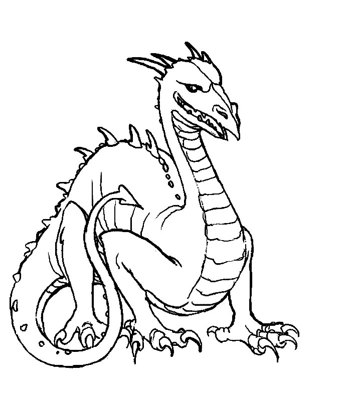 Раскраска: дракон (Персонажи) #148340 - Бесплатные раскраски для печати