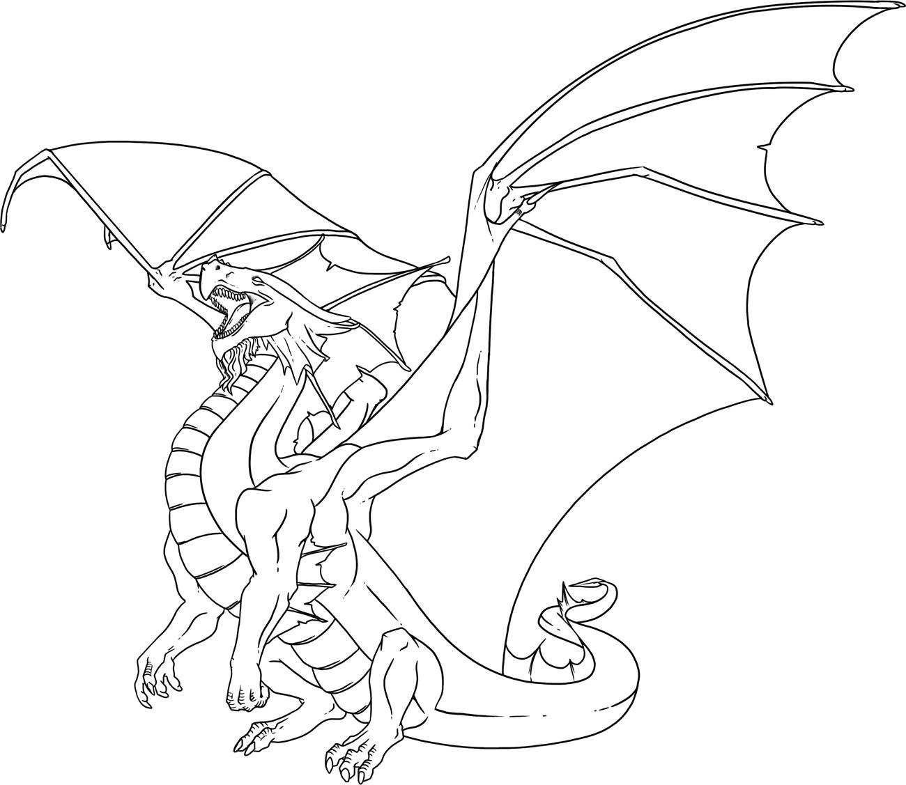 Раскраска: дракон (Персонажи) #148348 - Бесплатные раскраски для печати