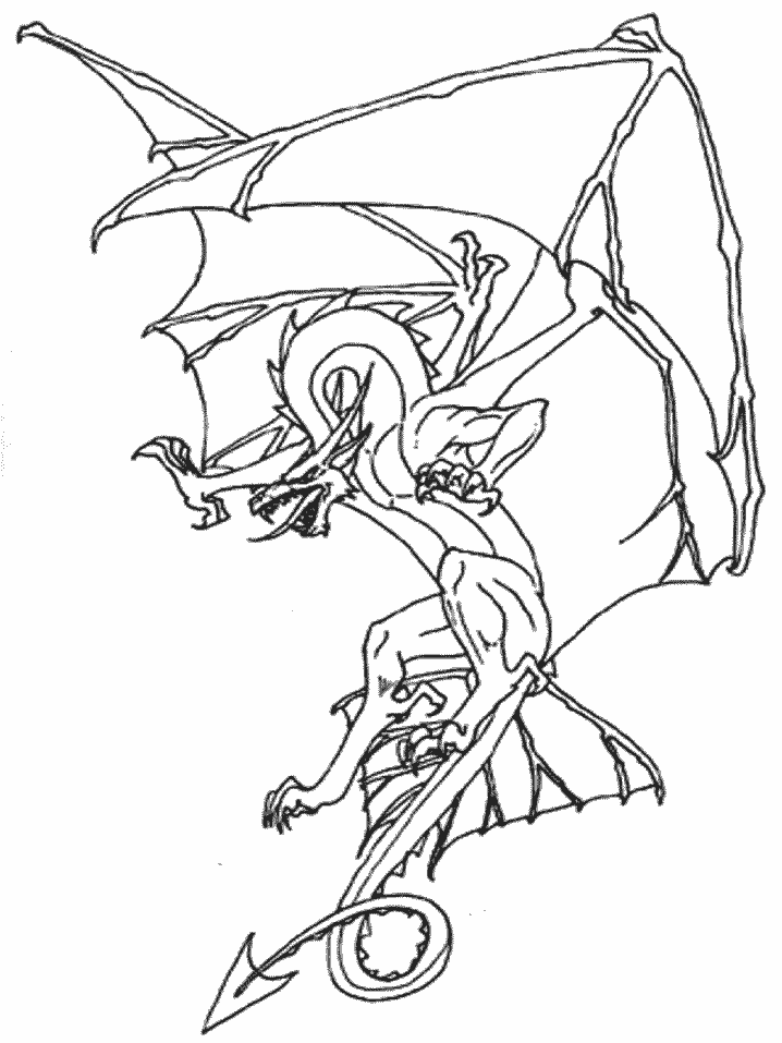 Раскраска: дракон (Персонажи) #148352 - Бесплатные раскраски для печати
