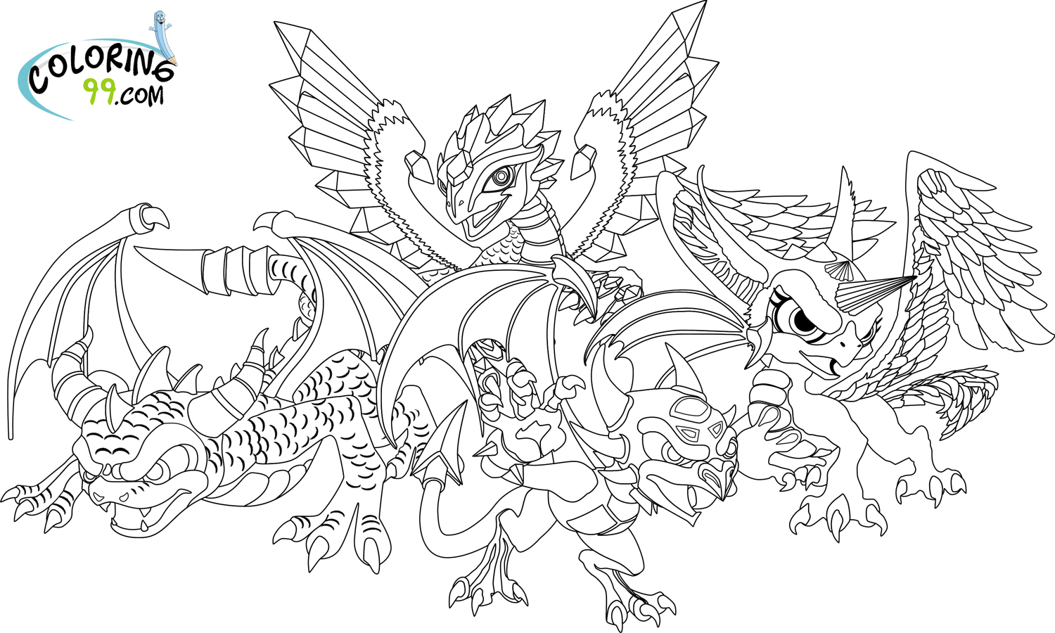Раскраска: дракон (Персонажи) #148354 - Бесплатные раскраски для печати