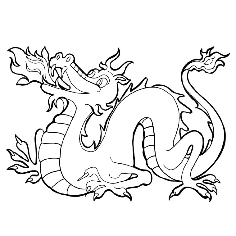Раскраска: дракон (Персонажи) #148356 - Бесплатные раскраски для печати