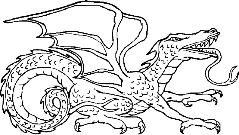 Раскраска: дракон (Персонажи) #148365 - Бесплатные раскраски для печати