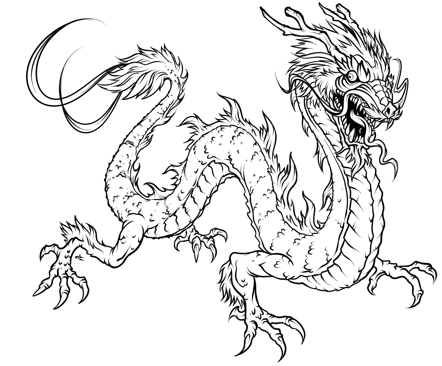 Раскраска: дракон (Персонажи) #148374 - Бесплатные раскраски для печати