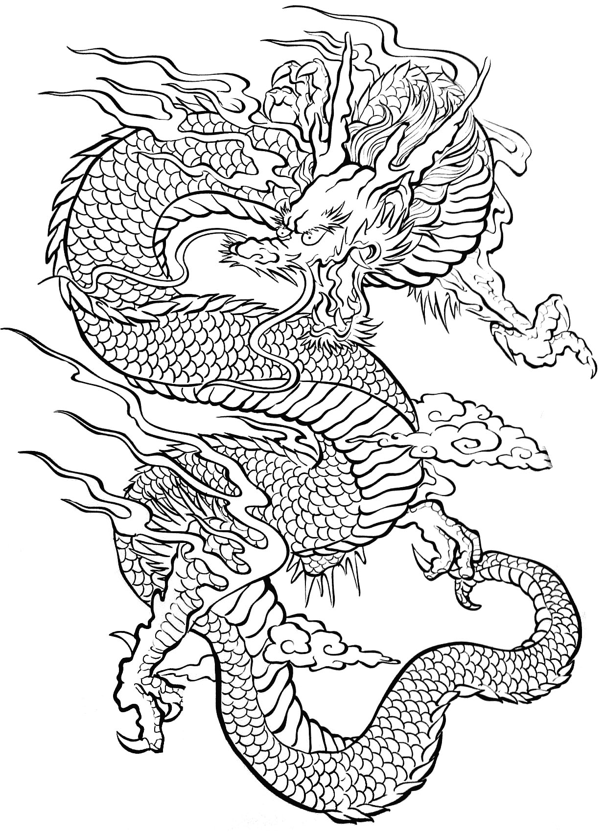 Раскраска: дракон (Персонажи) #148394 - Бесплатные раскраски для печати
