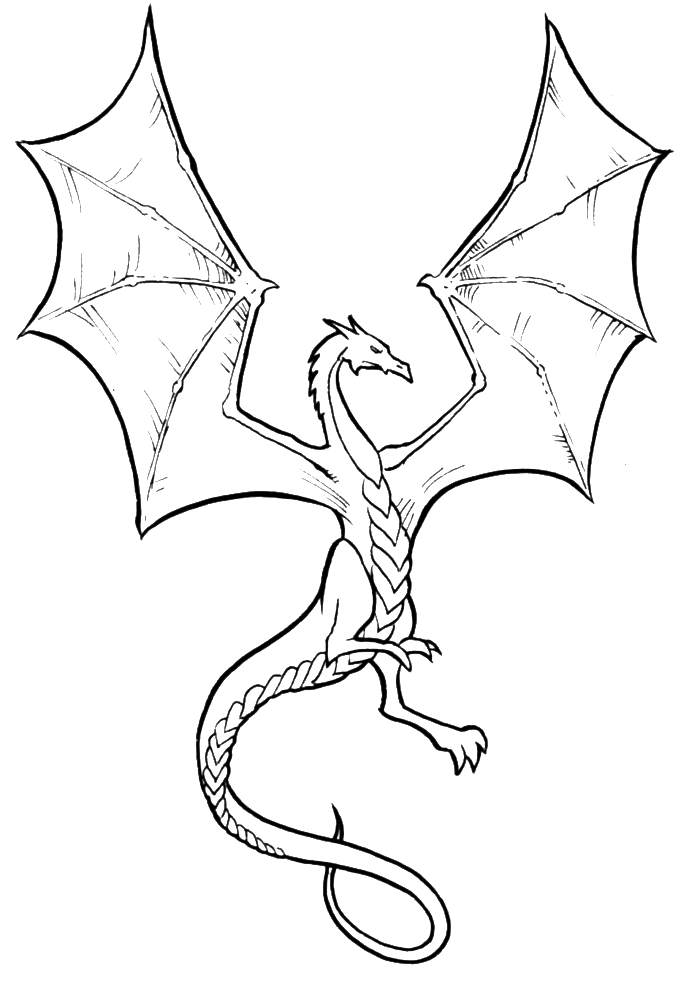 Раскраска: дракон (Персонажи) #148401 - Бесплатные раскраски для печати