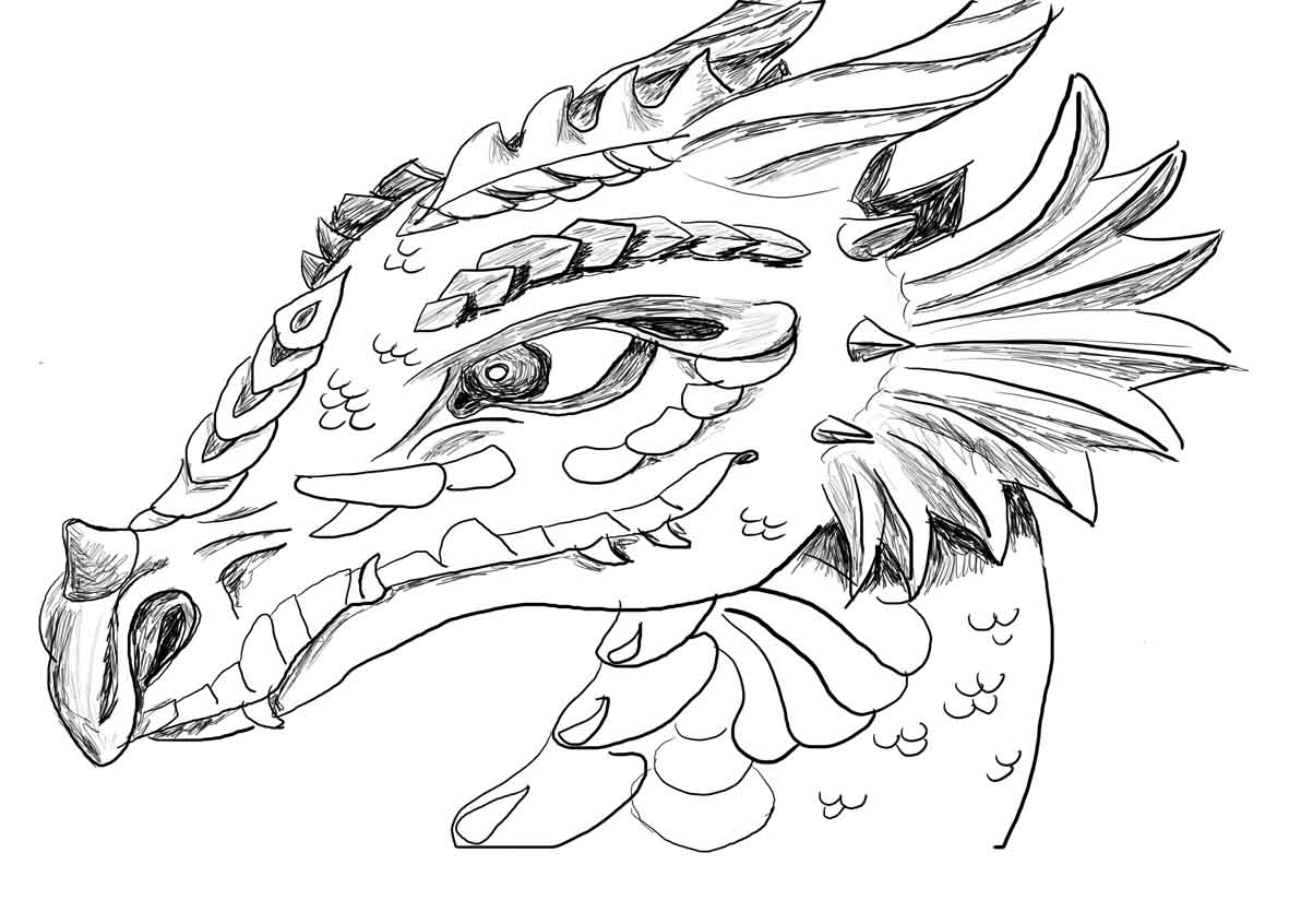 Раскраска: дракон (Персонажи) #148417 - Бесплатные раскраски для печати