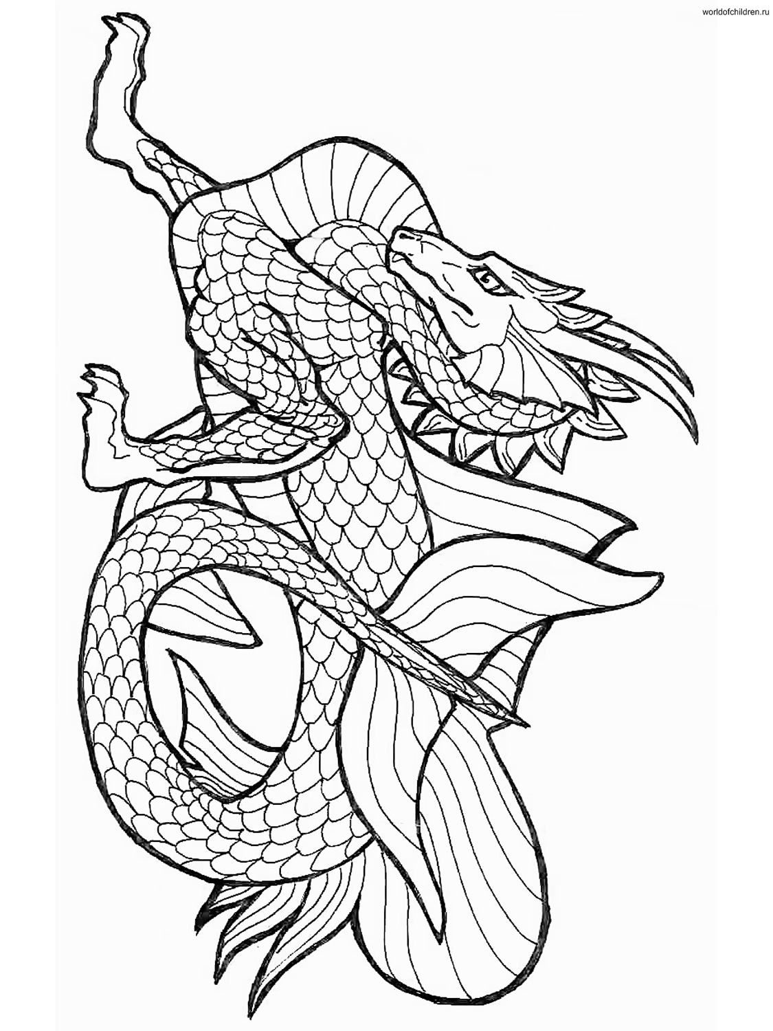 Раскраска: дракон (Персонажи) #148429 - Бесплатные раскраски для печати