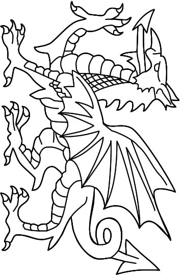 Раскраска: дракон (Персонажи) #148443 - Бесплатные раскраски для печати