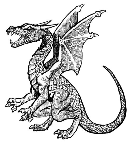 Раскраска: дракон (Персонажи) #148448 - Бесплатные раскраски для печати