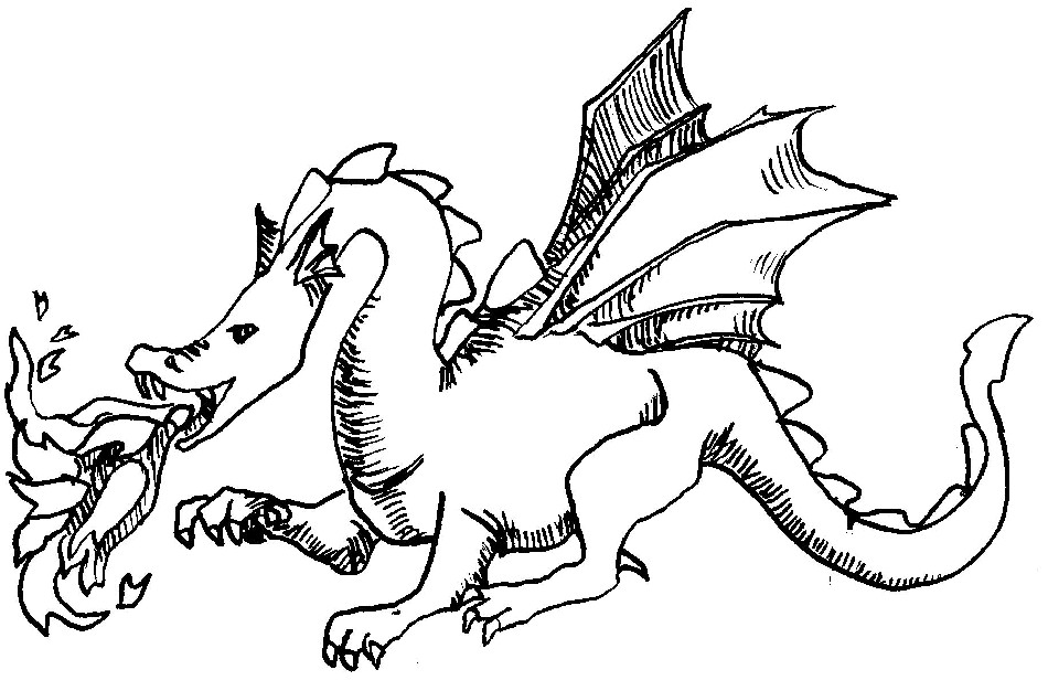 Раскраска: дракон (Персонажи) #148464 - Бесплатные раскраски для печати