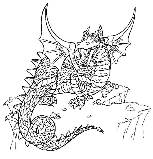 Раскраска: дракон (Персонажи) #148473 - Бесплатные раскраски для печати