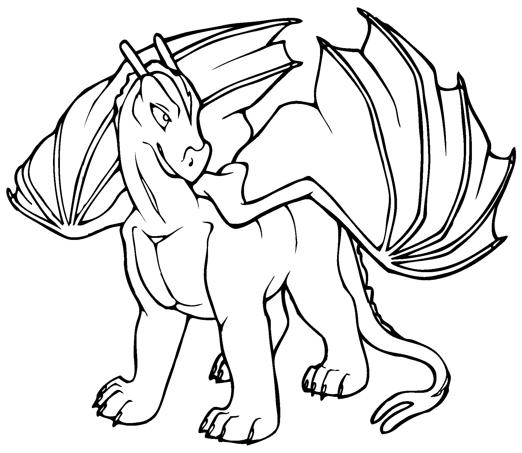 Раскраска: дракон (Персонажи) #148480 - Бесплатные раскраски для печати