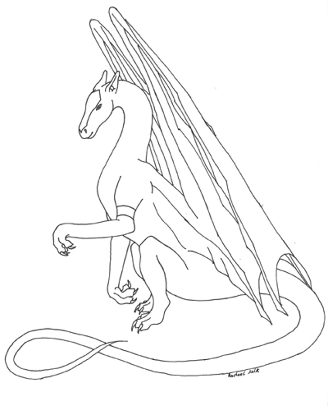 Раскраска: дракон (Персонажи) #148492 - Бесплатные раскраски для печати