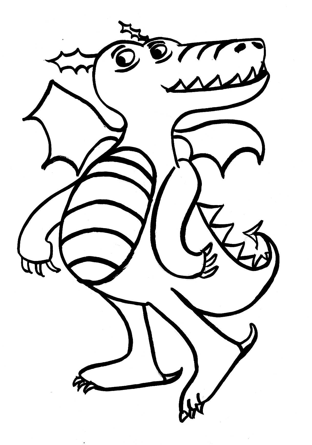 Раскраска: дракон (Персонажи) #148508 - Бесплатные раскраски для печати