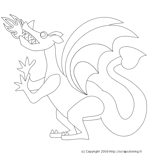 Раскраска: дракон (Персонажи) #148513 - Бесплатные раскраски для печати