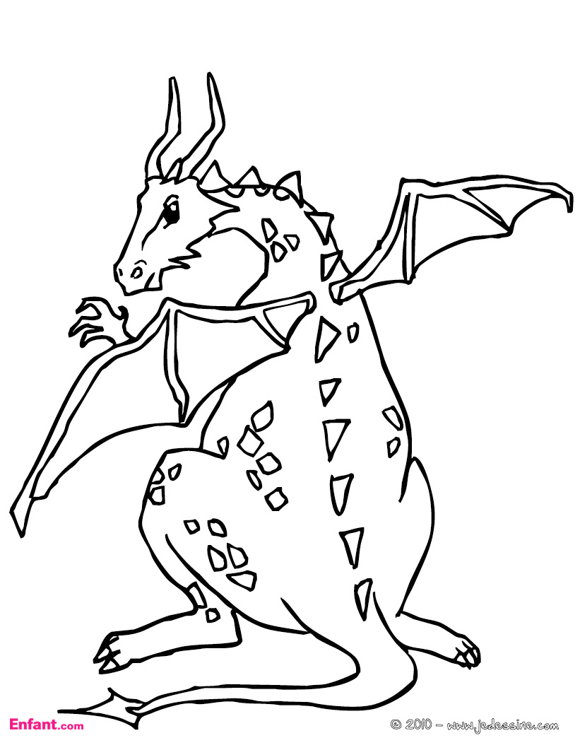 Раскраска: дракон (Персонажи) #148524 - Бесплатные раскраски для печати