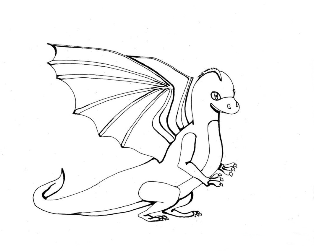 Раскраска: дракон (Персонажи) #148528 - Бесплатные раскраски для печати