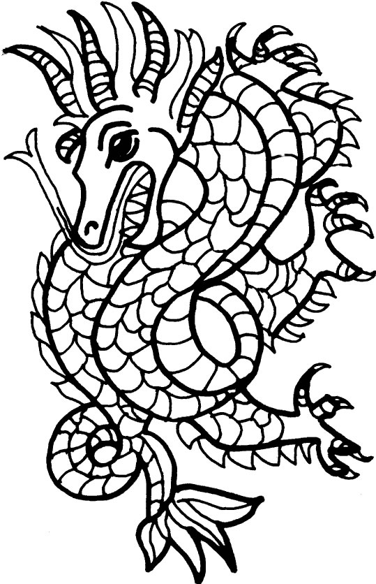 Раскраска: дракон (Персонажи) #148535 - Бесплатные раскраски для печати