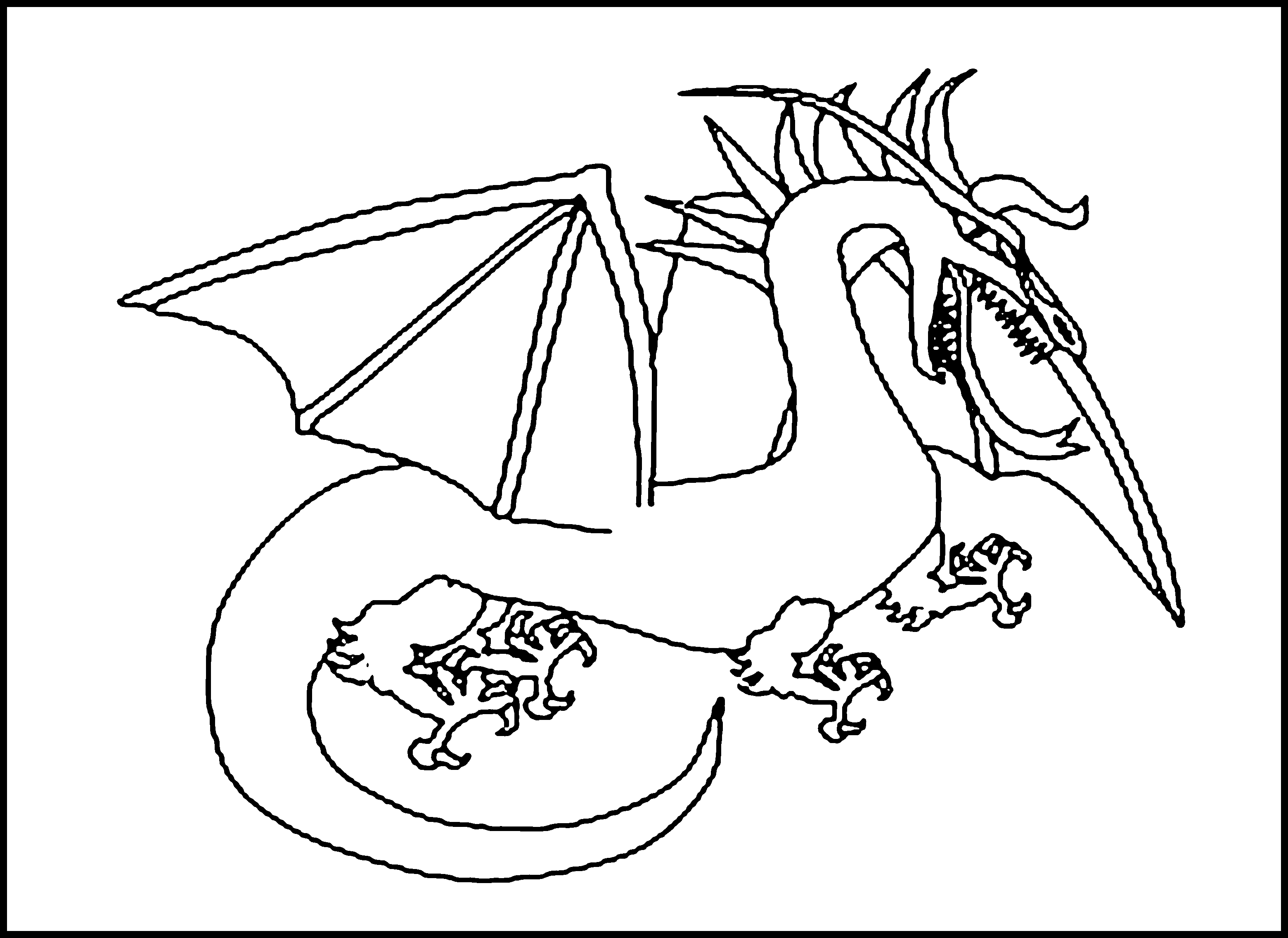 Раскраска: дракон (Персонажи) #148592 - Бесплатные раскраски для печати