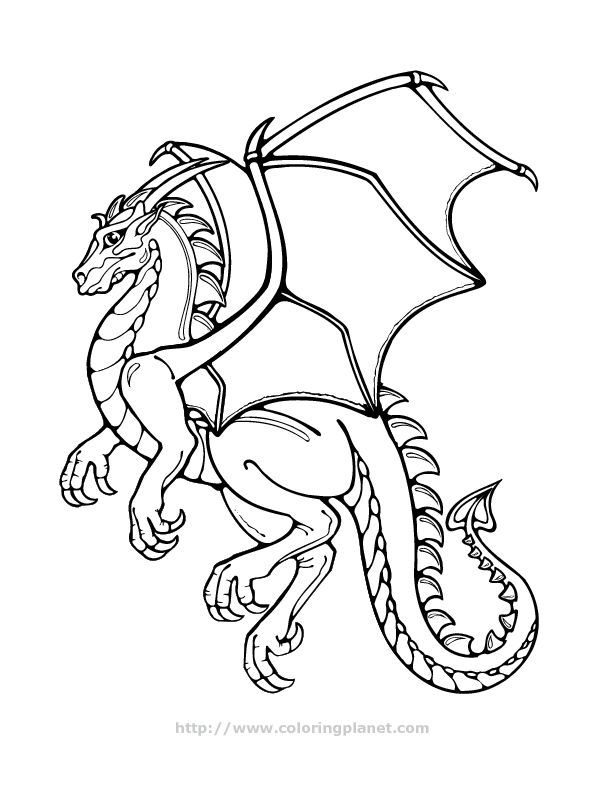 Раскраска: дракон (Персонажи) #148606 - Бесплатные раскраски для печати