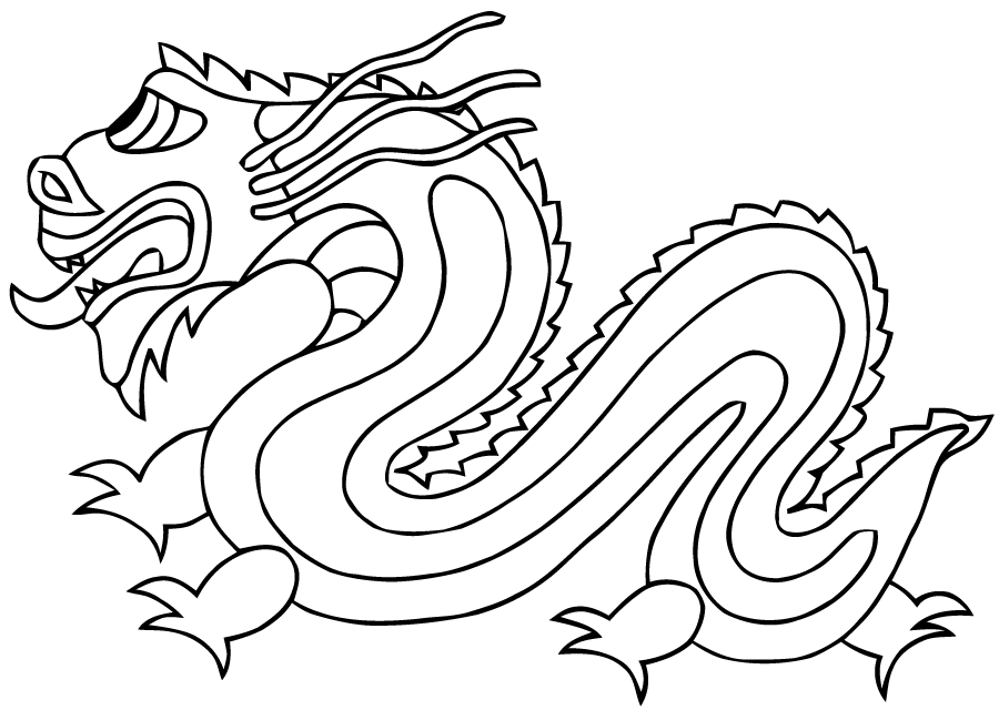 Раскраска: дракон (Персонажи) #148627 - Бесплатные раскраски для печати