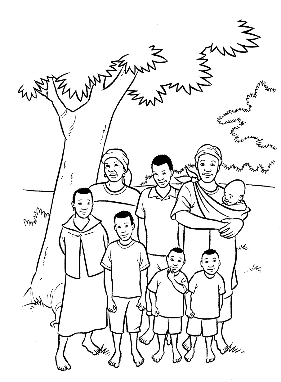 Раскраска: семья (Персонажи) #95087 - Бесплатные раскраски для печати