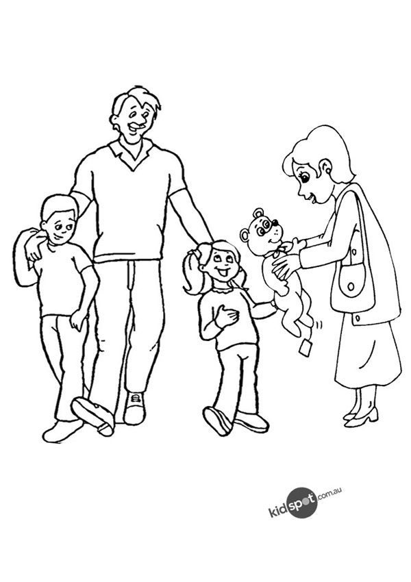 Раскраска: семья (Персонажи) #95091 - Бесплатные раскраски для печати