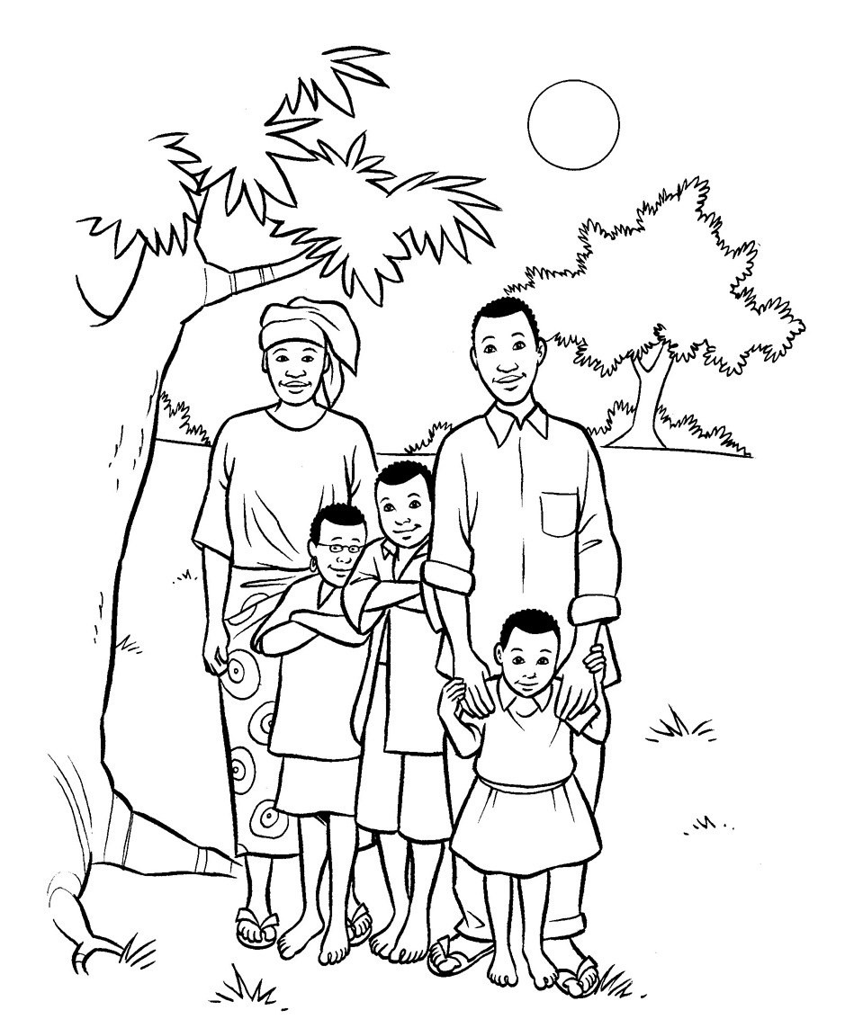 Раскраска: семья (Персонажи) #95121 - Бесплатные раскраски для печати