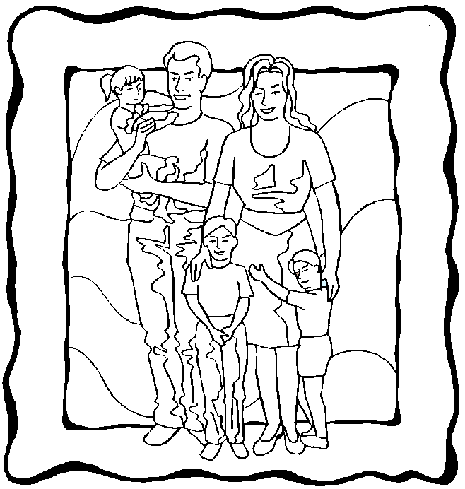Раскраска: семья (Персонажи) #95153 - Бесплатные раскраски для печати