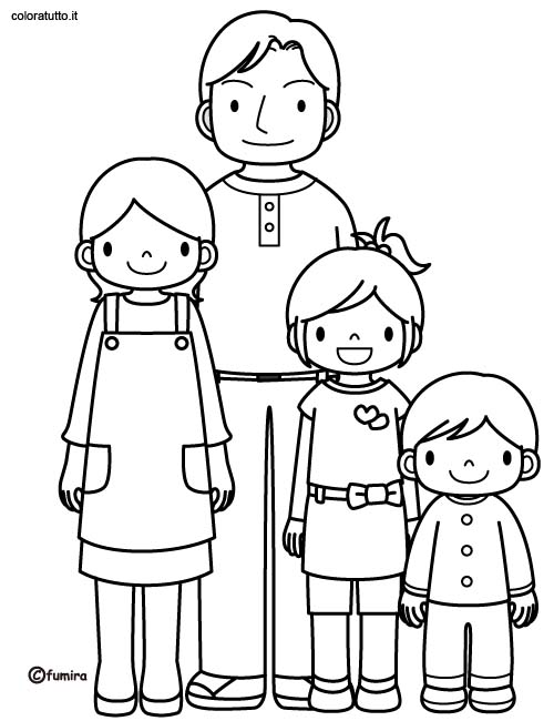 Раскраска: семья (Персонажи) #95184 - Бесплатные раскраски для печати