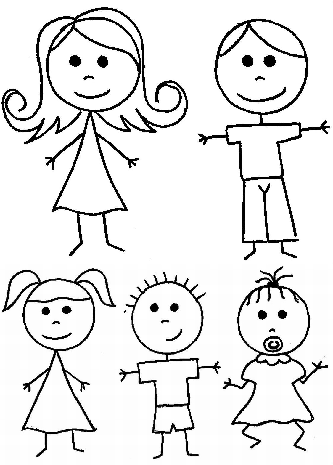Раскраска: семья (Персонажи) #95215 - Бесплатные раскраски для печати