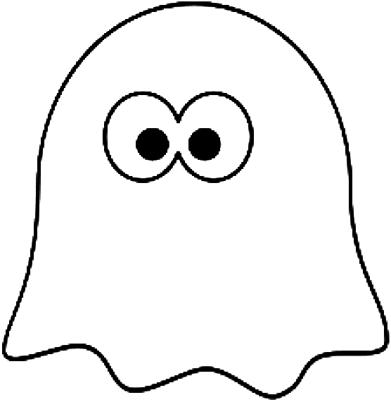 Ghost coloring page – Karusel