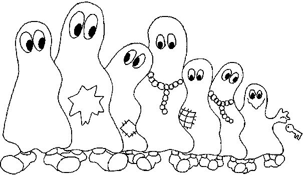 Раскраска: призрак (Персонажи) #95615 - Бесплатные раскраски для печати