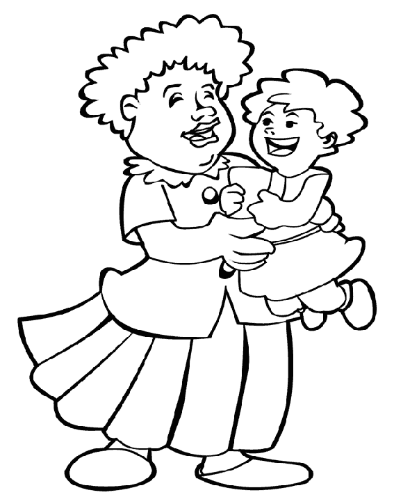 Раскраска: дедушка и бабушка (Персонажи) #150641 - Бесплатные раскраски для печати
