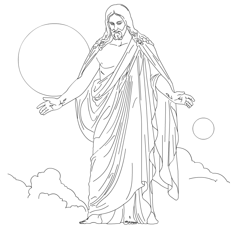 Раскраска: Иисус (Персонажи) #98871 - Бесплатные раскраски для печати