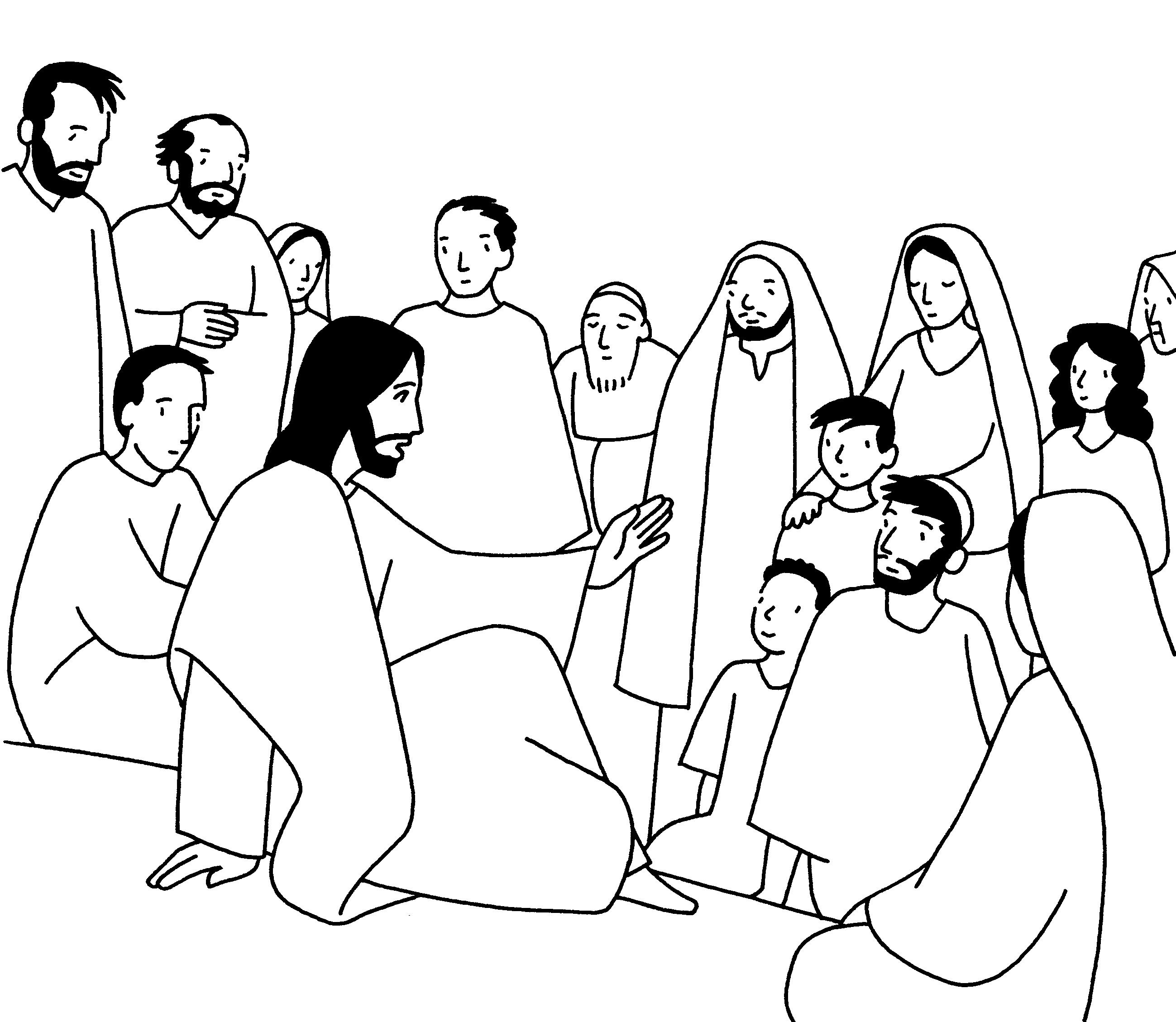 Раскраска: Иисус (Персонажи) #98943 - Бесплатные раскраски для печати