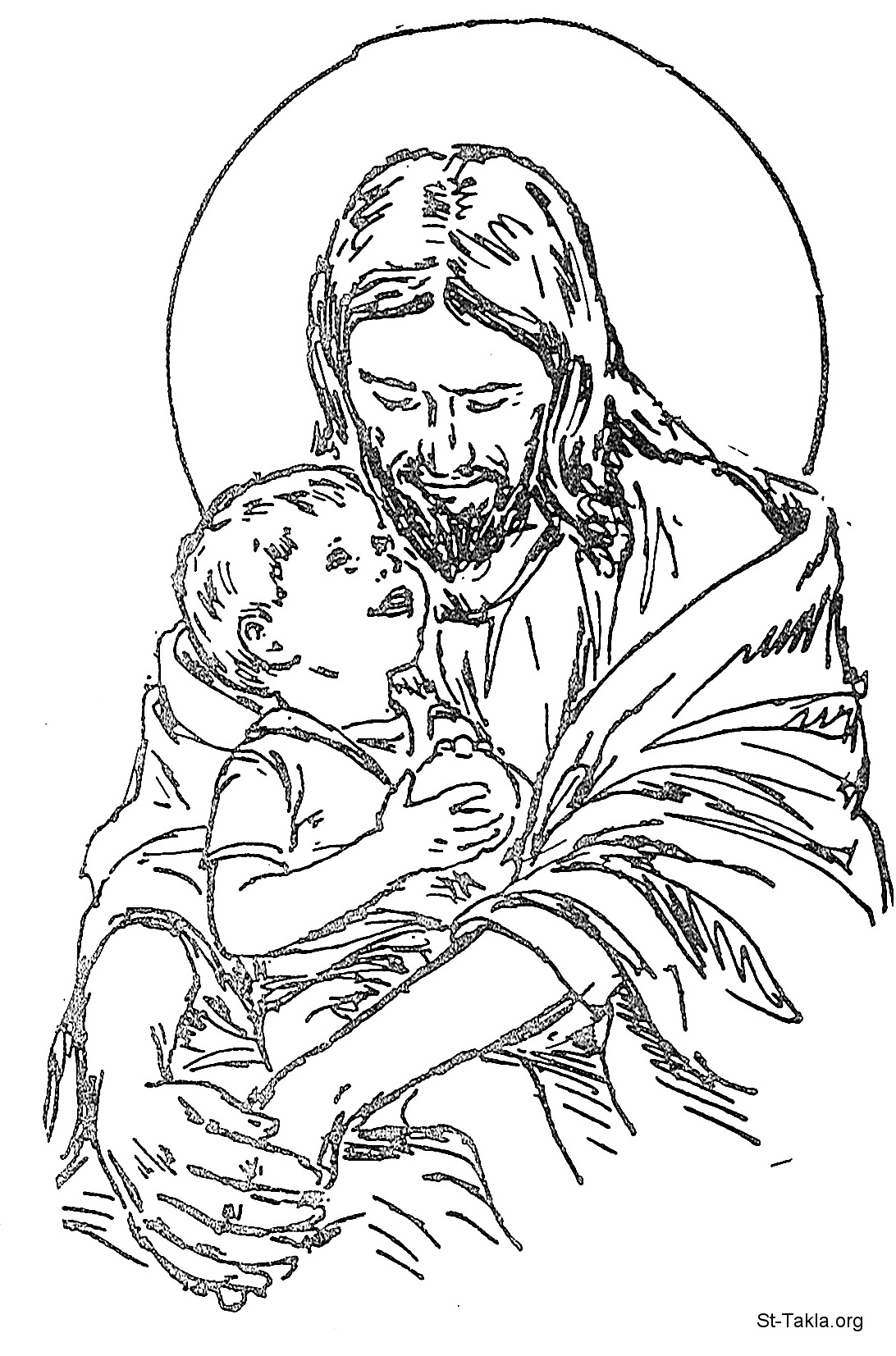 Раскраска: Иисус (Персонажи) #98971 - Бесплатные раскраски для печати