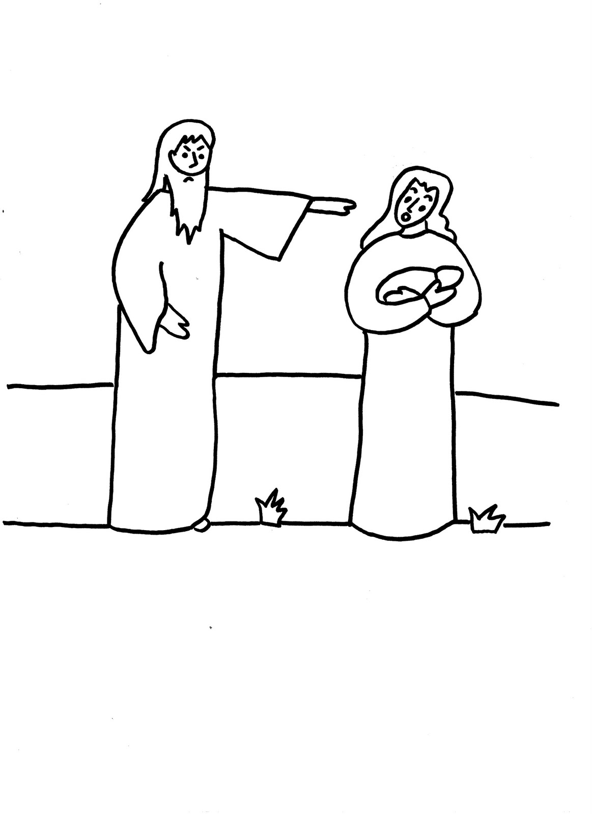 Раскраска: Иисус (Персонажи) #99129 - Бесплатные раскраски для печати